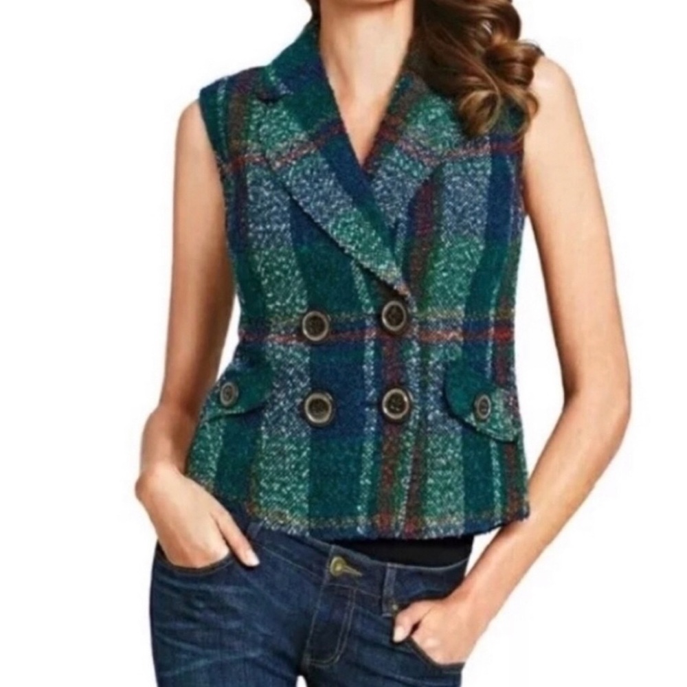 CAbi 908 plaid vest
